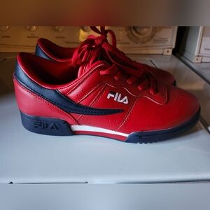 Fila Red and Navy Athletic Shoes